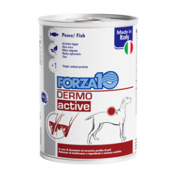 12x390g Forza10 Active Line Dermo hal nedves kutyatáp - Kisállat kiegészítők webáruház - állateledelek