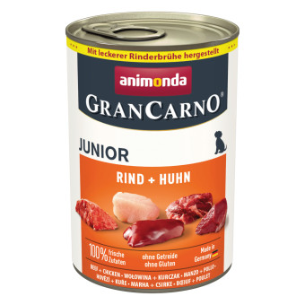 24 x 400g animonda GranCarno Original Junior kutyatáp - Marha & csirke - Kisállat kiegészítők webáruház - állateledelek