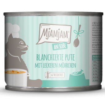 24x185g MjAMjAM szószban gazdaságos csomag nedves macskatáp - Blansírozott pulyka ízletes sárgarépával - Kisállat kiegészítők webáruház - állateledelek
