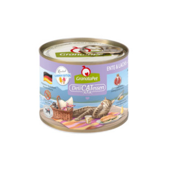 24x200g Granatapet Delicatessen nedves macskatáp-Téli menü: kacsa & lazac - Kisállat kiegészítők webáruház - állateledelek