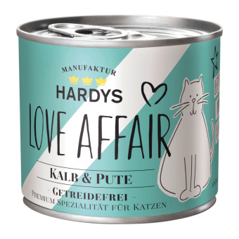 24x200g Hardys LOVE AFFAIR Borjú & pulyka nedves macskatáp - Kisállat kiegészítők webáruház - állateledelek