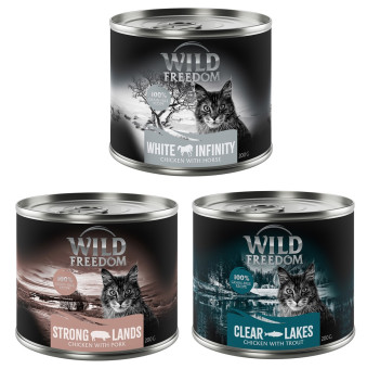 24x200g Wild Freedom nedves macskatáp Mix III: White Infintiy