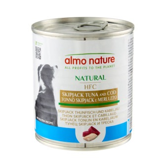 24x290g Almo Nature Classic Skipjack tonhal & tőkehalnedves kutyatáp - Kisállat kiegészítők webáruház - állateledelek