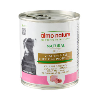 24x290g Almo Nature Classic borjú & sonka nedves kutyatáp - Kisállat kiegészítők webáruház - állateledelek