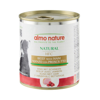 24x290g Almo Nature Classic kutyatáp-marha & sonka - Kisállat kiegészítők webáruház - állateledelek