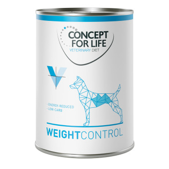 24x400g Concept for Life Veterinary Diet Weight Control nedves kutyatáp - Kisállat kiegészítők webáruház - állateledelek