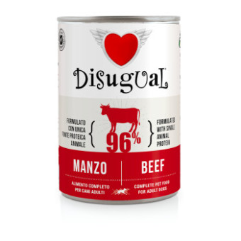 24x400g Disugual Adult marha nedves kutyatáp - Kisállat kiegészítők webáruház - állateledelek