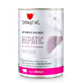 24x400g Disugual Metabolic Balance Hepatic Dog Hepatic Dog sertés nedves kutyatáp - Kisállat kiegészítők webáruház - állateledelek