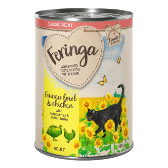 24x400g Limitált kiadás: Feringa Classic Meat nyári menü gyöngytyúk & csirke nedves macskatáp - Kisállat kiegészítők webáruház - állateledelek
