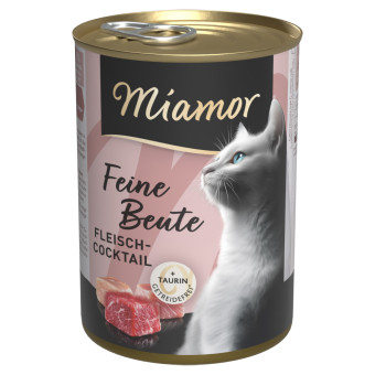 24x400g Miamor Feine Beute Húskoktél nedves macskatáp-marha - Kisállat kiegészítők webáruház - állateledelek