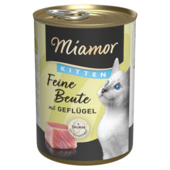 24x400g Miamor Feine Beute Kitten Szárnyas nedves macskatáp - Kisállat kiegészítők webáruház - állateledelek