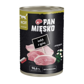 36x400g Pan Mięsko Cat Pulyka & liba nedves macskatáp - Kisállat kiegészítők webáruház - állateledelek