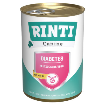 24x400g RINTI Canine Diabetes csirke nedves kutyatáp - Kisállat kiegészítők webáruház - állateledelek