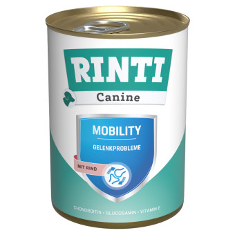 24x400g RINTI Canine Mobility marha nedves kutyatáp - Kisállat kiegészítők webáruház - állateledelek