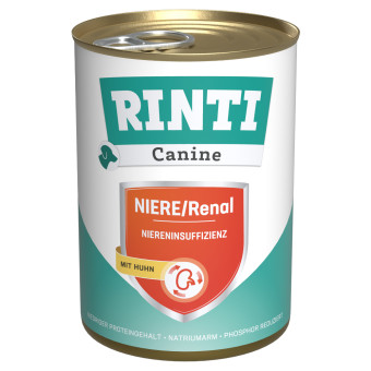 24x400g RINTI Canine Niere/Renal csirke nedves kutyatáp - Kisállat kiegészítők webáruház - állateledelek