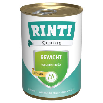 24x400g RINTI Canine súlykontroll csirke nedves kutyatáp - Kisállat kiegészítők webáruház - állateledelek