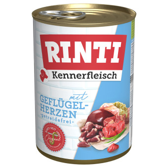24x400g RINTI ínyenceknek Szárnyaszszív nedves kutyaeledel - Kisállat kiegészítők webáruház - állateledelek