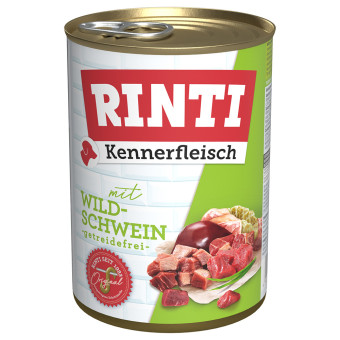 24x400g RINTI ínyenceknek nedves kutyatáp - Vaddisznó - Kisállat kiegészítők webáruház - állateledelek