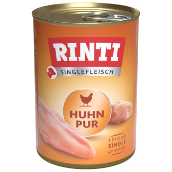 24x400g Rinti Singlefleisch nedves kutyatáp- Csirke pur - Kisállat kiegészítők webáruház - állateledelek