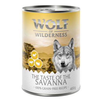 24x400g Wolf of Wilderness Taste of Savanna - pulyka