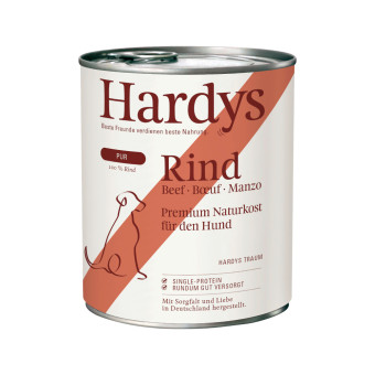 24x800g Hardys Pure Marha nedves kutyatáp - Kisállat kiegészítők webáruház - állateledelek