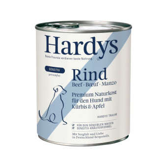 24x800g Hardys Sensitive marha nedves kutyatáp - Kisállat kiegészítők webáruház - állateledelek