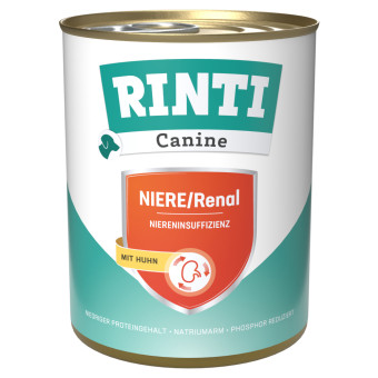 24x800g RINTI Canine Niere/Renal csirke nedves kutyatáp - Kisállat kiegészítők webáruház - állateledelek