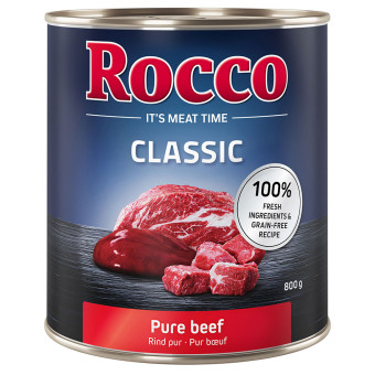 24x800g Rocco Classic nedves kutyatáp- Marha - Kisállat kiegészítők webáruház - állateledelek