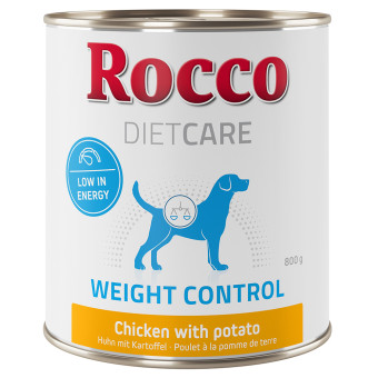 24x800g Rocco Diet Care Weight Control csirke & burgonya nedves kutyatáp - Kisállat kiegészítők webáruház - állateledelek