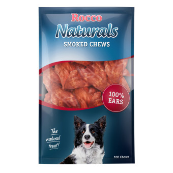 2x100db Rocco szárított marhafülek kutyasnack - Kisállat kiegészítők webáruház - állateledelek