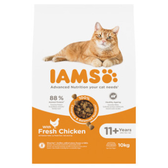 2x10kg IAMS Advanced Nutrition Senior Cat 11+ csirke száraz macskatáp - Kisállat kiegészítők webáruház - állateledelek