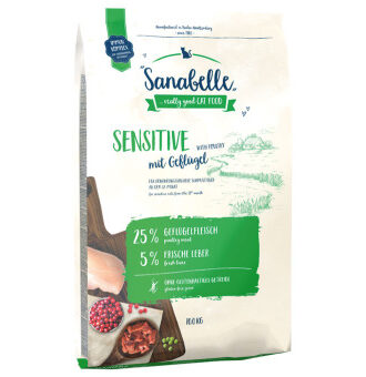 2x10kg Sanabelle Sensitive szárnyas száraz macskatáp - Kisállat kiegészítők webáruház - állateledelek
