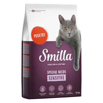 2x10kg Smilla Adult Sensitive gabonamentes száraz macskatáp - Kisállat kiegészítők webáruház - állateledelek