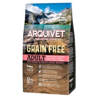 12kg Arquivet Dog Grain Free lazac száraz kutyatáp - Kisállat kiegészítők webáruház - állateledelek