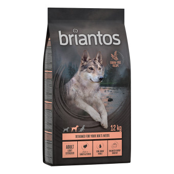 2x12kg Briantos gabonamentes száraz kutyatáp- Adult Light/Sterilised pulyka & burgonya - Kisállat kiegészítők webáruház - állateledelek