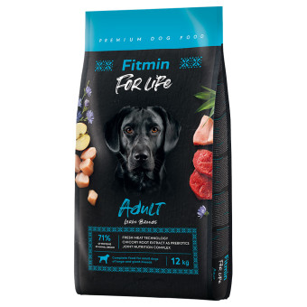 2x12kg Fitmin Dog for Life Adult Large Breed száraz kutyatáp - Kisállat kiegészítők webáruház - állateledelek