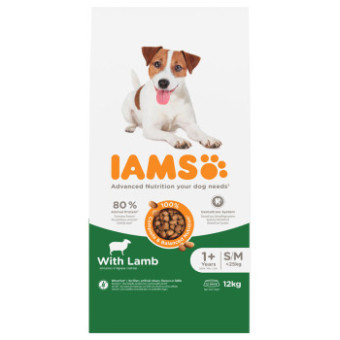 2x12kg IAMS Advanced Nutrition Adult Small & Medium Dog bárány száraz kutyatáp - Kisállat kiegészítők webáruház - állateledelek
