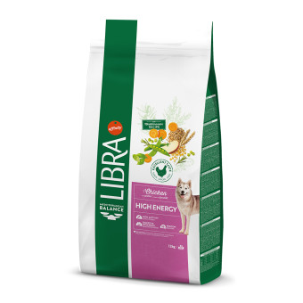 12kg Libra Dog High Energy csirke száraz kutyatáp - Kisállat kiegészítők webáruház - állateledelek
