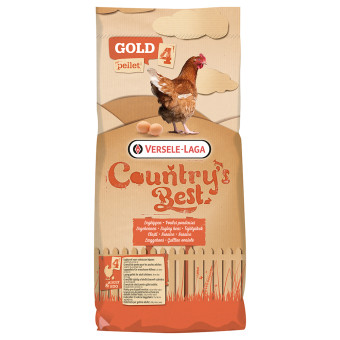 2x20kg Versele-Laga Country's Best GOLD 4 Pellet tojótyúkok számára - Kisállat kiegészítők webáruház - állateledelek