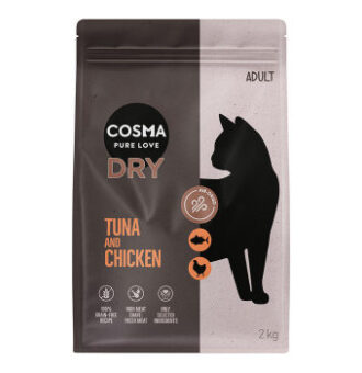 2x2kg Cosma Air-Dried tonhal & csirke száraz macskatáp - Kisállat kiegészítők webáruház - állateledelek