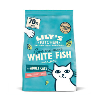 2x2kgLily's Kitchen Adult Cat fehér hal & lazac száraz macskatáp - Kisállat kiegészítők webáruház - állateledelek