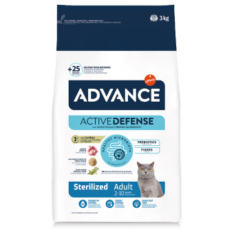 2x3kg Advance Cat Sterilized pulyka száraz macskatáp - Kisállat kiegészítők webáruház - állateledelek
