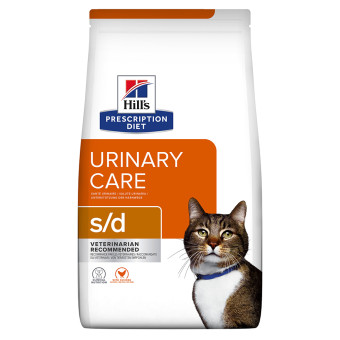 2x3kg Hill's Prescription Diet Feline száraz macskatáp- s/d Urinary Care csirke (2 x 3 kg) - Kisállat kiegészítők webáruház - állateledelek