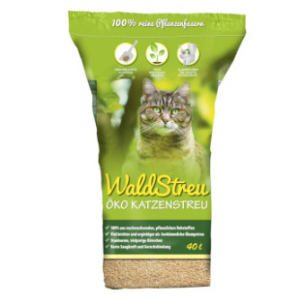 2x40l WaldStreu öko macskaalom (20kg) - Kisállat kiegészítők webáruház - állateledelek