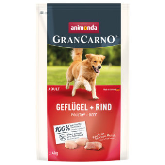2x4kg animonda GranCarno Adult szárnyas + marha száraz kutyatáp - Kisállat kiegészítők webáruház - állateledelek