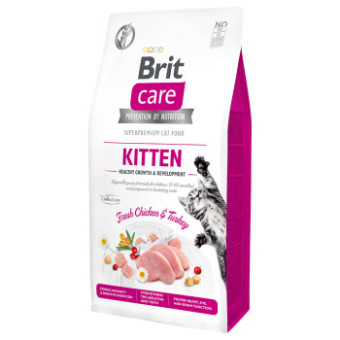 2x7kg Brit Care Grain-Free Kitten Healthy Growth & Development száraz macskatáp - Kisállat kiegészítők webáruház - állateledelek