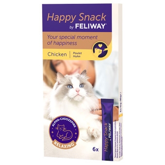 30 stick (kb. 450g) Feliway Happy Snack csirke macskasnack - Kisállat kiegészítők webáruház - állateledelek