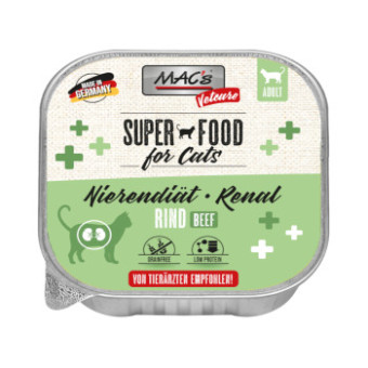 32x100g MAC's Vetcare Cat Kidney Diet/Renal marha nedves macskatáp - Kisállat kiegészítők webáruház - állateledelek