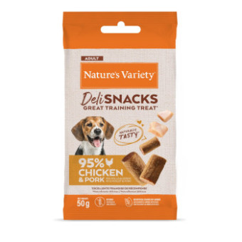 36x50g Nature's Variety Deli Adult Csirke & bárány kutyasnack - Kisállat kiegészítők webáruház - állateledelek