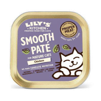 38x 85g Lily's Kitchen Senior Smooth Paté Selection csirke nedves macskaeledel - Kisállat kiegészítők webáruház - állateledelek